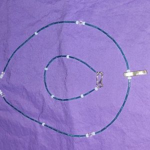 Abalone Necklace with a Matching Anklet .Handmade